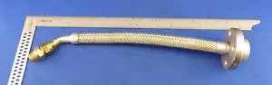 Metallschlauch Ringwellschlauch DN20 Flansch hochflexibel Metall Gewebeschlauch - Bild 1 von 11