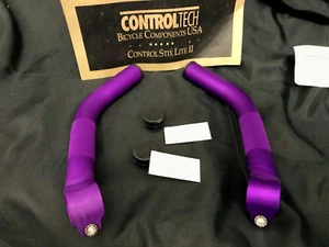 Vintage oldschool NOS Controltech USA bar ends control STIX purple o.pack Lite2 - Picture 1 of 11