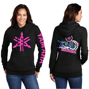 Ladies Yamaha Hoodie Sled Snowmobile UTV ATV Ski-doo Arctic Cat Polaris NEON NWT - Picture 1 of 3