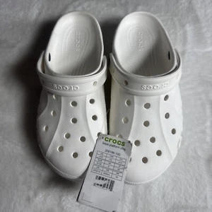 Crocs Men's and Women's Shoes Clogs, Slip On Waterproof Sandals W10 M8 White - Picture 1 of 6