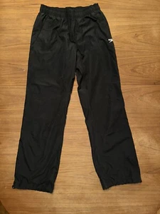 Speedo Athletic Warm Up Jogger Pants Size Large Black - Full Mesh Inside - Picture 1 of 11