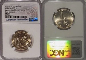 ⭐2024 D Missouri Innovation NGC MS 66 George Washington Carver First Releases - Picture 1 of 2