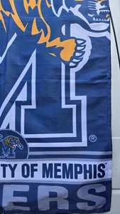 NCAA vertikale Hausflagge/Banner 27" x 39" Memphis Tiger (gebraucht) - Bild 1 von 6