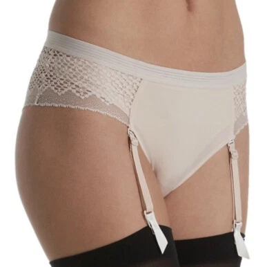 DKNY Sheer Stretch Lace Nightfall Garter Cheeky Boyshort Panty Womens Sz S 5 M 6 - Image 1 of 4