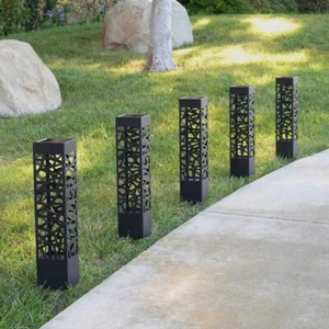 Tommy Bahama Square Solar Bollard Lights – 20 Lumen, 5-pack - Picture 1 of 9