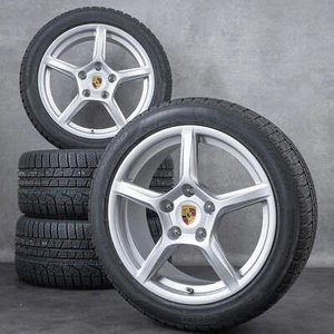 Original Porsche Boxster Cayman 981 Felgen 18 Zoll Winterräder Winterreifen NEU - Bild 1 von 3