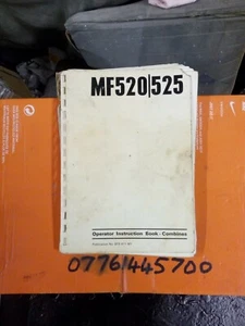 Mf520/525 Handbuch Mähdrescher Bediener - Bild 1 von 3