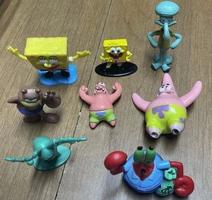 x8 Nickelodeon SpongeBob Squarepants Figure Lot Patrick Mr Krabs Plankton Sandy - Picture 1 of 19