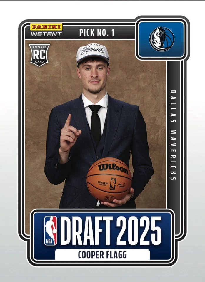 Cooper Flagg 2025 Panini Instant #1 Draft Pick RC Rookie Card - image 1 of 1