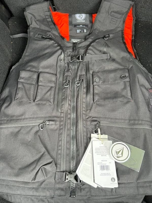 Volcom Hombres 2024 Snowboard Backcountry - Chaleco Iguchi Slack - Negro - Talla Mediana Foto 1 de 4