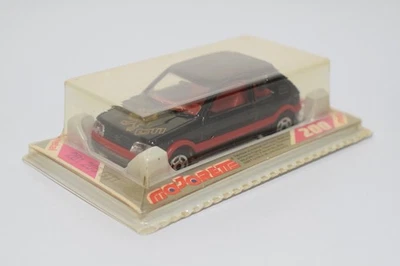 B86 1:64 3 INCH 3 INCH MAJORETTE 281 PEUGEOT 205 GTI BLACK MIB MOLTO RARO! - Immagine 1 di 4
