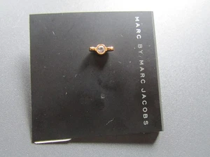 Marc Jacobs ONE Post Earring Crystal Screw It Wingnut Oro New - NOT for a pair - Picture 1 of 11
