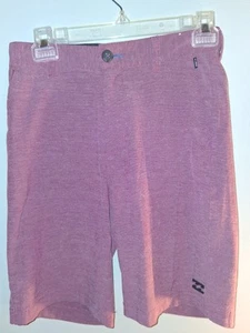 BILLABONG CROSSFIRE SUBMERSIBLES  Boy's Shorts size 26 maroon color - Picture 1 of 8