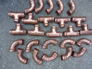 PROPRESS NIBCO LOT OF 25 1" PRO PRESS COPPER TEES FITTINGS ASSORTED READ - Picture 1 of 1