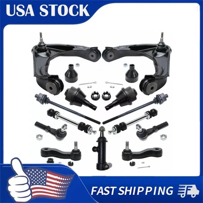 Kit de brazo de control de suspensión delantera de 13 piezas para GMC Sierra 2500HD ES3488 01-2007 Foto 1 de 4