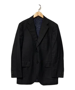 J.PRESS PEPPIN MERINO 3B tailored jacket Size: 36 Black Men - Picture 1 of 5