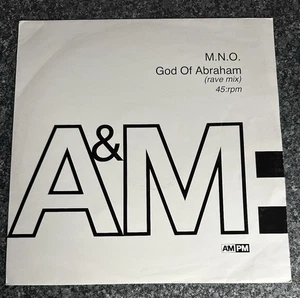 12" VINYL SINGLE M.N.O. GOD OF ABRAHAM1991 UK  RAVE MIX HARDCORE TECHNO EX- /VG+ - Imagen 1 de 6