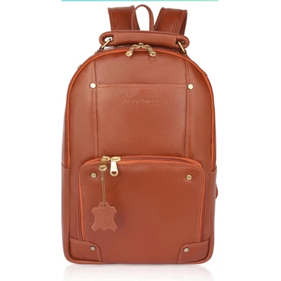 Mochila de cuero Traveler para hombre y mujer - Bolso duradero y elegante Foto 1 de 4