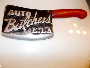 Car Club Plaque Auto Butchers E LA eBay Motors Chopper Cleaver 1949 Mercury SCTA - Picture 1 of 3