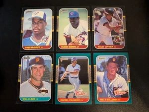 1980s Star Sluggers | McGriff, Clark, Palmeiro + Others – 6-Card Lot - Picture 1 of 7