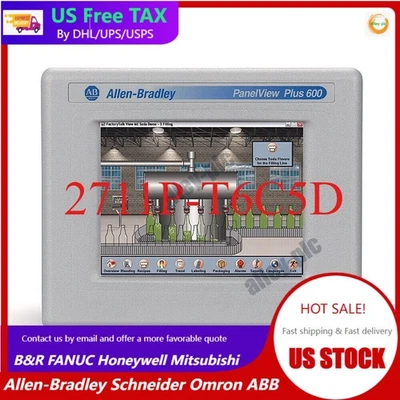 New AB 2711P-T6C5D PanelView Plus 600 Factory Sealing Fast Shipping 1PCS - Image 1 of 4