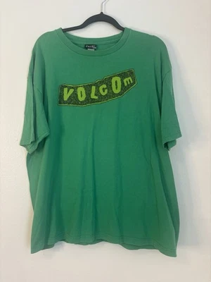 Vintage Volcom Stone T Shirt Mens XL Extra Large Green Skater Punk Grunge Y2K - Image 1 of 4