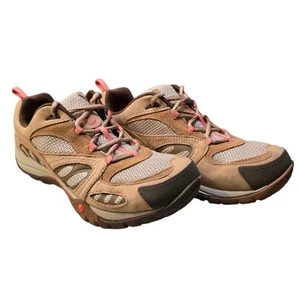 Merrell Azura Womens Waterproof Hiking Shoes Size 9 Tan/Coral Mesh J65058 New! - Picture 1 of 6