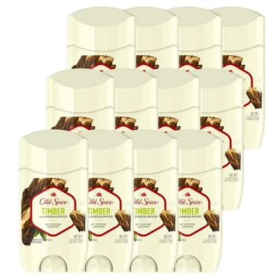 Old Spice Timber Sandalwood Invisible Solid Antiperspirant Deodorant 12 Pack - Image 1 of 4