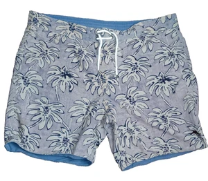 Tommy Bahama Relax Swim Trunks Men's White Blue Flower Tropical short Size 2XL - Picture 1 of 5