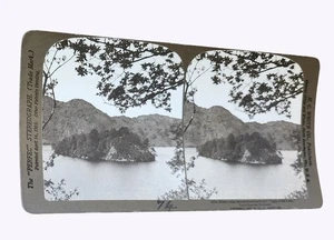 Antique H.C. White Stereoview 1902 Ellens Isle Loch Katrine Scotland - Picture 1 of 3