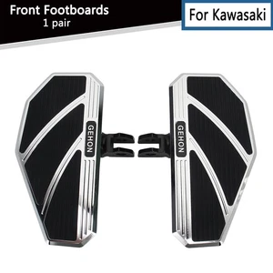 Front Rubber Insert Floorboards Pads For Kawasaki Vulcan S EN650 2015+ Footpegs - Picture 1 of 11