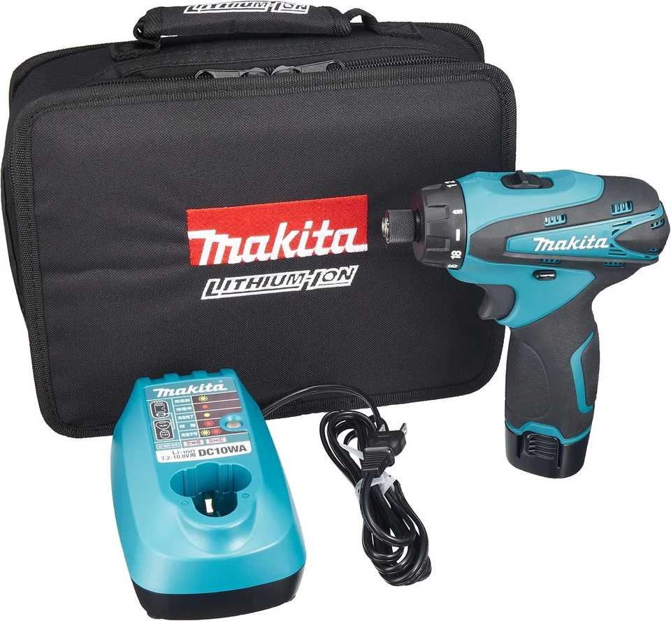 Makita DF030DWSP Perceuse-visseuse rechargeable 10 8 V avec batterie bleue du...