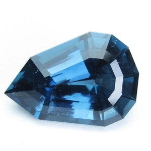 Impresionante piedra preciosa de Brasil corte personalizado pera topacio azul Londres natural de 5,59 quilates--VDO - Imagen 1 de 3