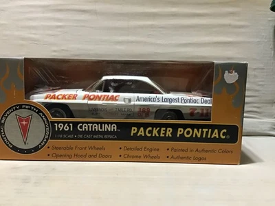 PACKER PONTIAC 1961 CATALINA 1/18 ERTL AMERICAN MUSCLE DIECAST #29417P NHRA - Imagem 1 de 4