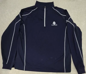 footjoy Golf Pullover 1/2 Zip Large Herren Navy Blau Langarm Tullymore Logo - Bild 1 von 15