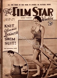VERY RARE Glennis Lorimer (Will Hay co-star) Film Star Magazine 1934 - Picture 1 of 2