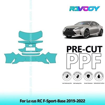 Kit PPF de protección de pintura precortada para Lexus RC F-Sport-Base 2019-2022 Foto 1 de 4