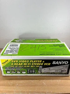 Sanyo DVW-6100 DVD Player VCR VHS 4 Head Hi-Fi Player Tested, With Remote & Box - Picture 1 of 16