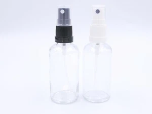 50ml Clear  Glass Bottles with Tamper Evident Atomiser Spray Cap 88pcs - Picture 1 of 8