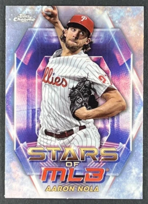Aaron Nola 2023 Topps Update - Stars of MLB Chrome #SMLBC86 - Image 1 of 2