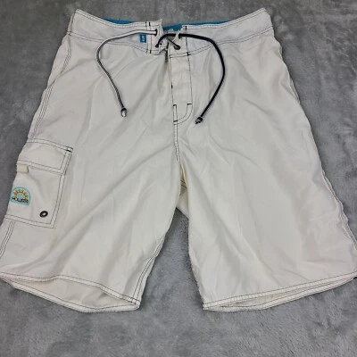 Bañador Hollister para hombre blanco talla 30 logotipo Hollister Foto 1 de 4