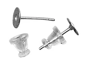 Pendientes Piezas Para Ø6mm Acero Quirúrgico La Par - Imagen 1 de 1