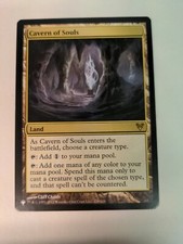 MTG NM Cavern of Souls - Avacyn Restored, The List Card - Rare Land