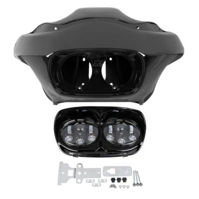 Front Inner & Outer Fairing 5.75" Headlight Fit for Harley Road Glide 98-13 12 - Image 1 of 4