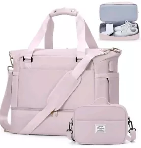 Brand New Sports Gym Bag Womens Men, Weekender Overnight with Shoes Compartment. - Picture 1 of 24