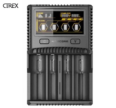 Nitecore SC4 Superb Battery Charger Lithium NiMH-Cd INR 18670 26650 AA AAA - Image 1 of 4