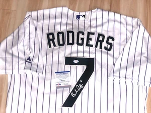 BRENDAN RODGERS HAND SIGNED COLORADO ROCKIES JERSEY PSA DNA CERT - Picture 1 of 3