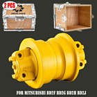 2Pcs Track Bottom Roller For Mitsubishi BD2F BD2G BD2H BD2J Undercarriage Roller
