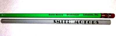 Pair of "STUDEBAKER * Smith Motors * Lebanon, Pa." Green & Grey Unused Pencils - Image 1 of 4