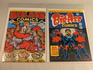 Robert Crumb's Big Ass Comics Issues #1 & #2 | Last Gasp Nice Shape Bag Board! - Picture 1 of 3